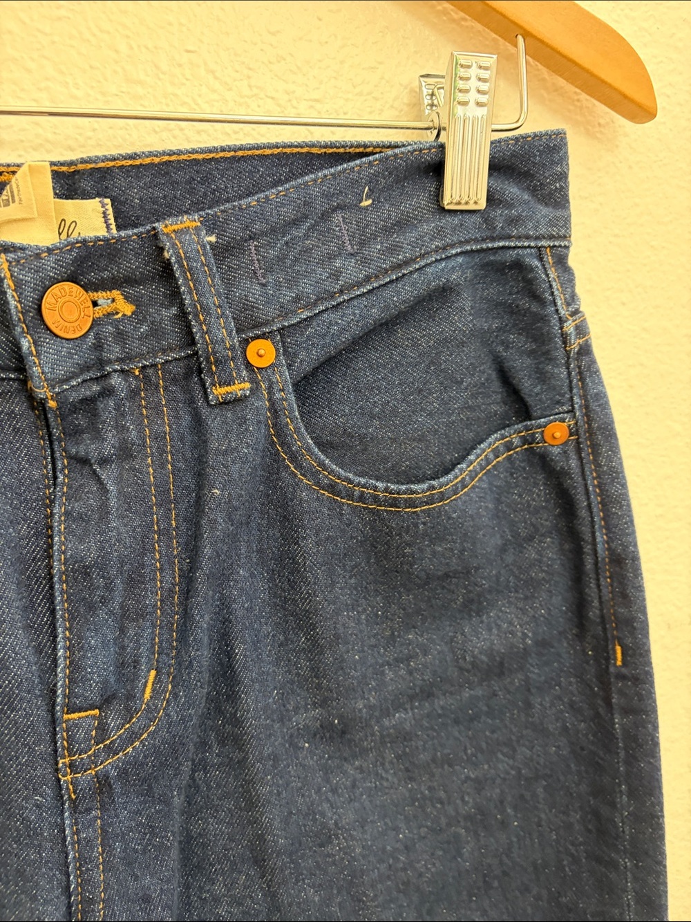 Madewell Dark Blue Superwide-Leg Jeans - Picture 3 of 12